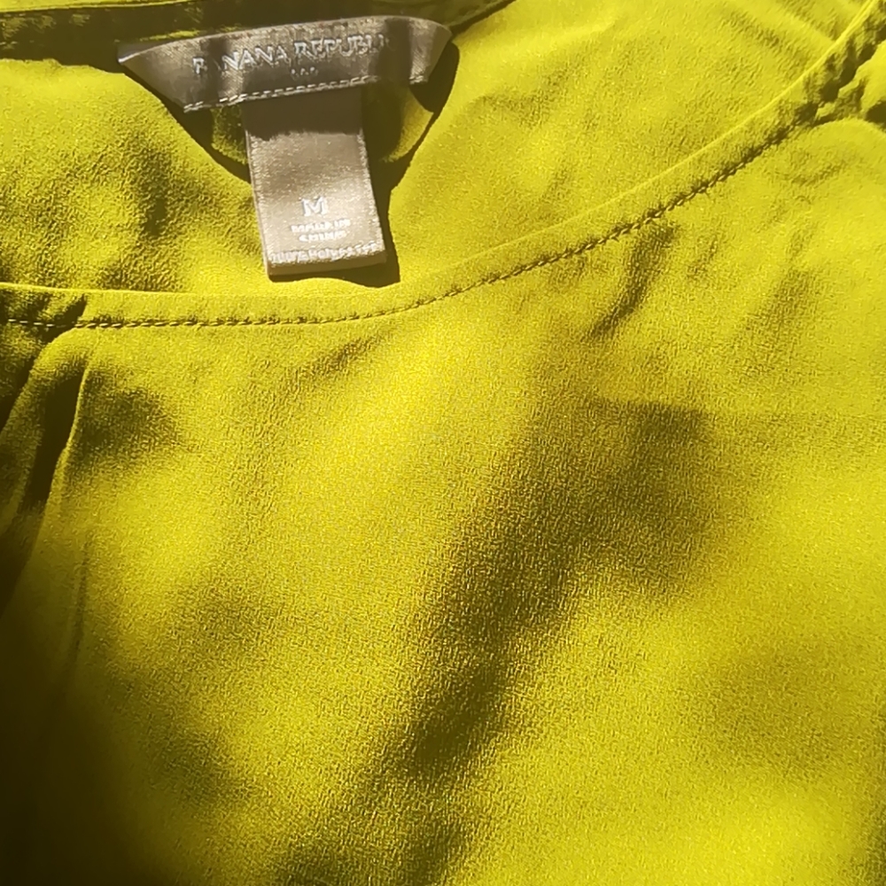 Banana Republic Olive Green Blouse